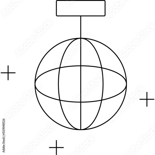 Disco single icon vector illustration
