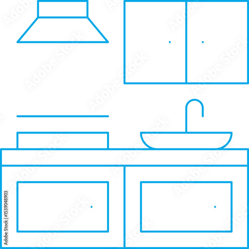 Kitchen cooking single icon vector illustration