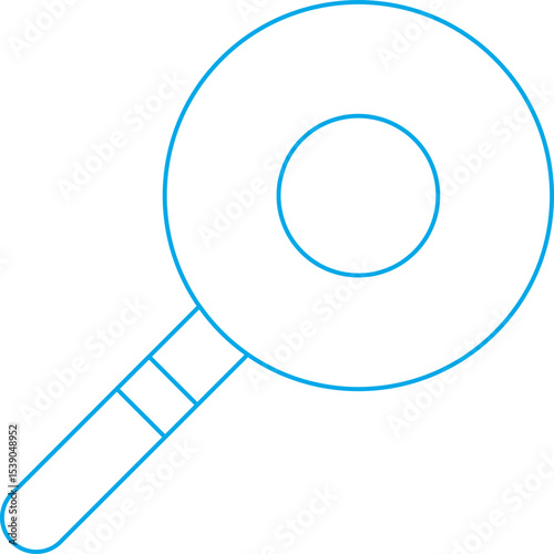 Magnifier single icon vector illustration