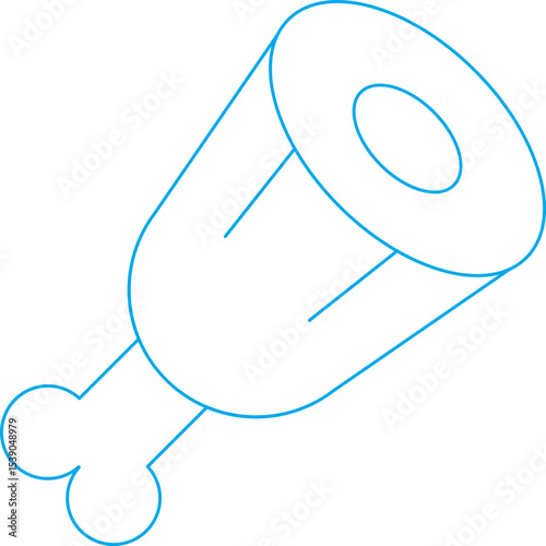 Meats single icon vector illustration