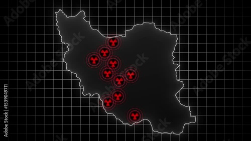 Iran map - nuclear sites