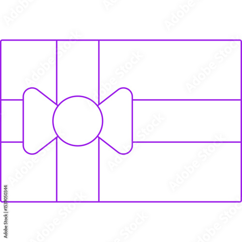 Gift box single icon vector illustration