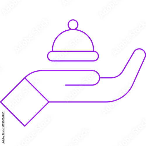 Serving single icon vector illustration