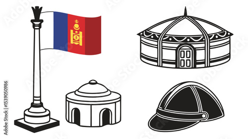 Mongolian Culture Exploring Yurts, National Flag, and Traditional Architecture