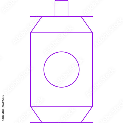 Soda can single icon vector illustration