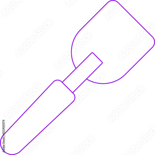 Spatula single icon vector illustration