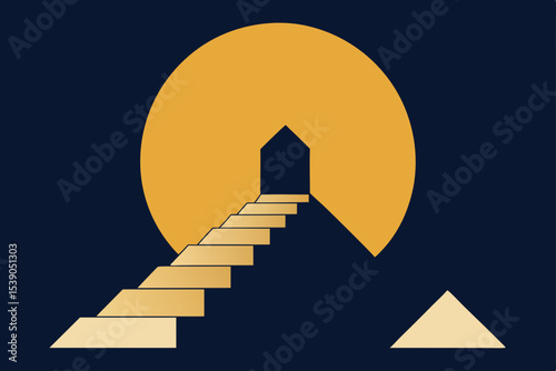 moon-nestled-between-two-mountain-peaks