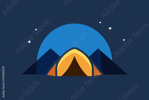 camping in the mountains