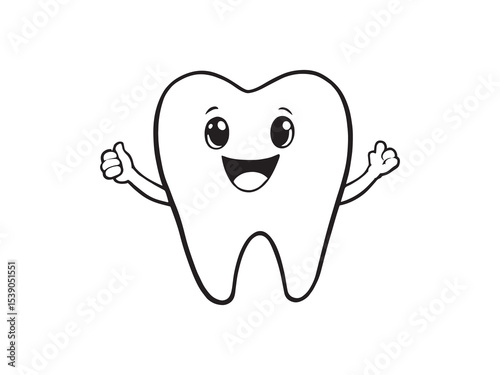 Dentist Character Line Art Set