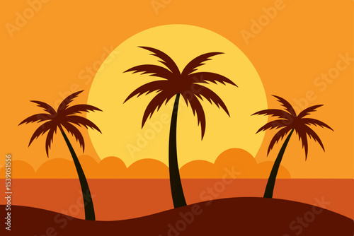 palm trees on the beach