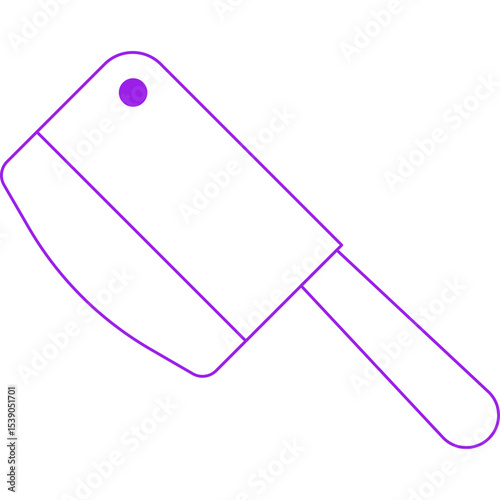 Cleaver single icon vector illustration