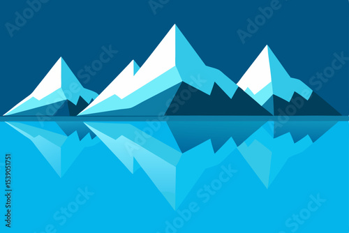 vector illustration of a mountain landscape background