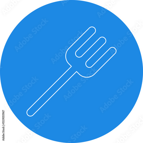 Fork single icon vector illustration