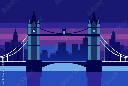 tower bridge at night