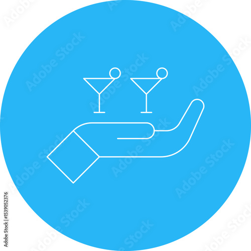 Serve single icon vector illustration