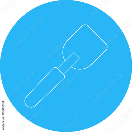 Spatula single icon vector illustration