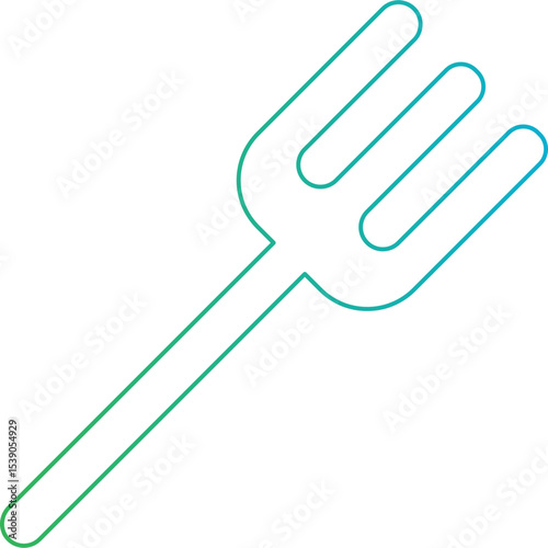 Fork single icon vector illustration