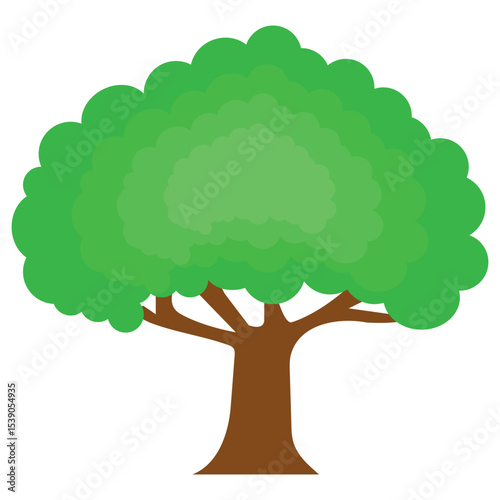 Green tree icon vector, mango tree, fresh green tree, green nature icon, nature, growth, environment, Eco friendly icon vector in trendy flat style illustration isolated on white background.