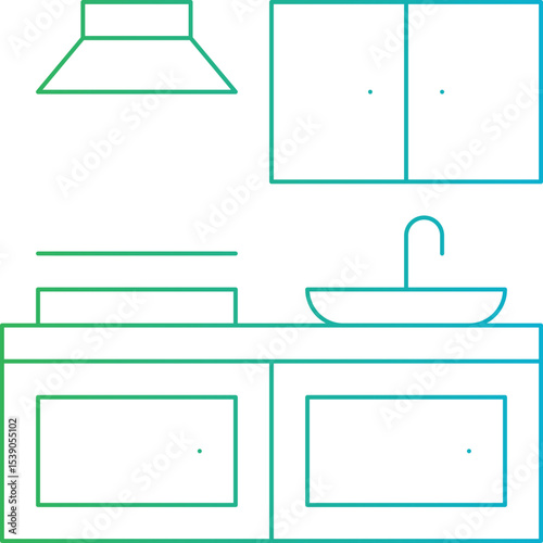 Kitchen cooking single icon vector illustration
