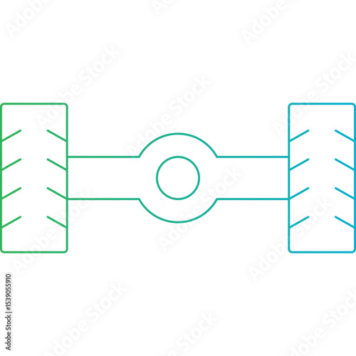 Tyres single icon vector illustration