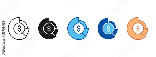 Asset Management Icon Set Multiple Style Collection