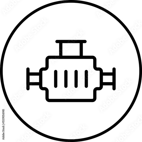 Engines single icon vector illustration
