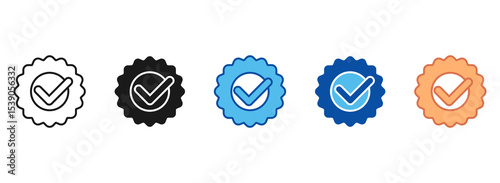 Success Icon Set Multiple Style Collection