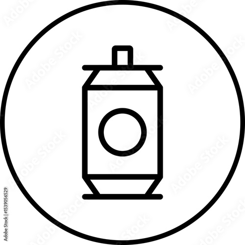 Soda can single icon vector illustration