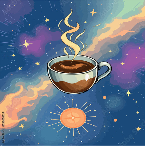 cup, vector, graphic, design, hot, poster, sketch, breakfast, coffee, cafe, espresso, drawing, white, banner, illustration, menu, black, art, beverage, caffeine, isolated, cappuccino, line, template, 