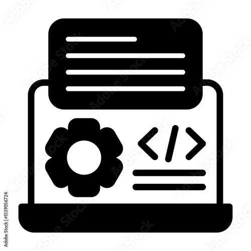Code Setting Vector Icon