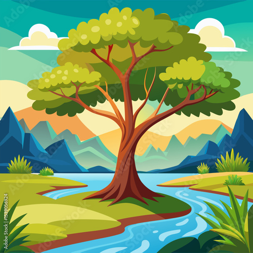 riverside tree