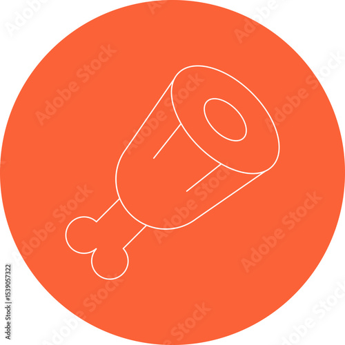 Meats single icon vector illustration