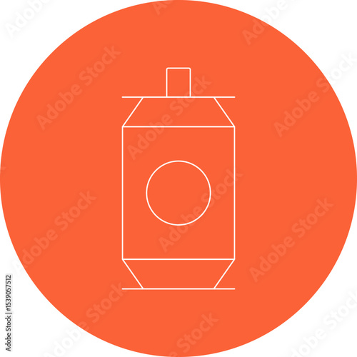 Soda can single icon vector illustration