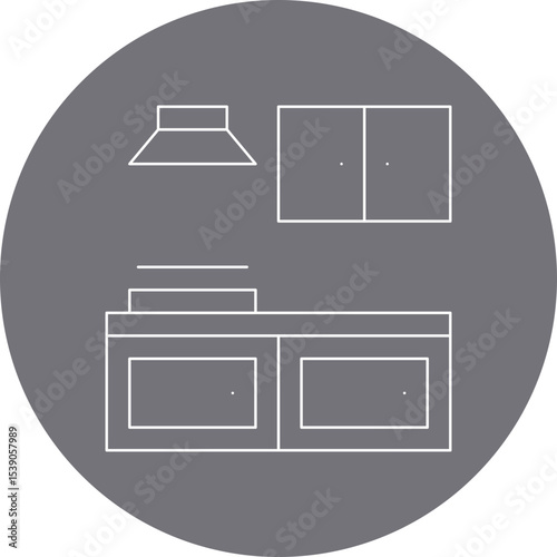 Kitchen cooking single icon vector illustration
