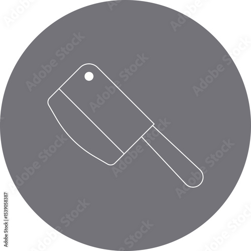 Cleaver single icon vector illustration