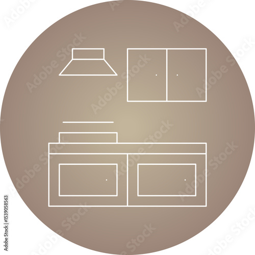Kitchen cooking single icon vector illustration