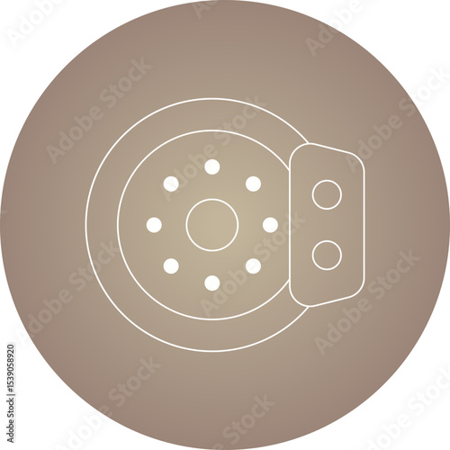 Brakes single icon vector illustration