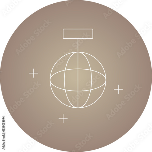 Disco single icon vector illustration