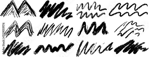 Artistic glitch wave patterns collection for design projects and creative inspiration