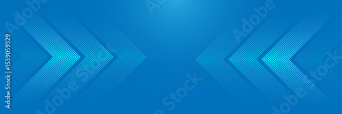 Gradient arrow background for poster banner decoration seminar festival futuristic–Arrow shape background design–Directional pattern background-Modern directed glo vector design with sky-blue colour
