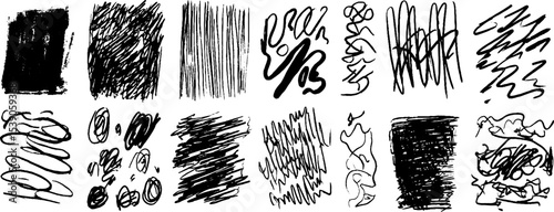 Abstract high density sketches collection for creative design