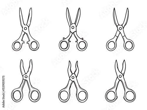 Simple Hemostat Line Drawings
