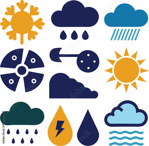 line art weather design image 