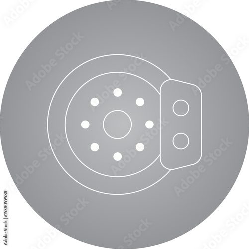 Brakes single icon vector illustration
