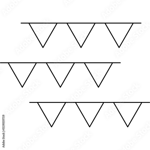 Garlands single icon vector illustration