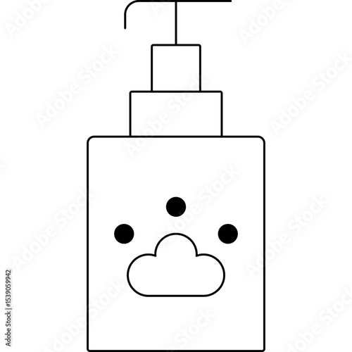 Pet soap single icon vector illustration