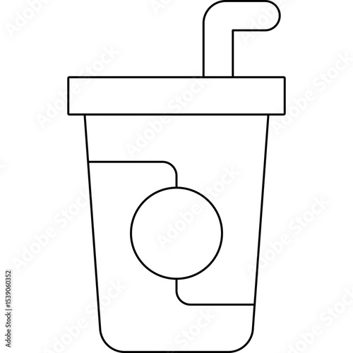 Drink single icon vector illustration