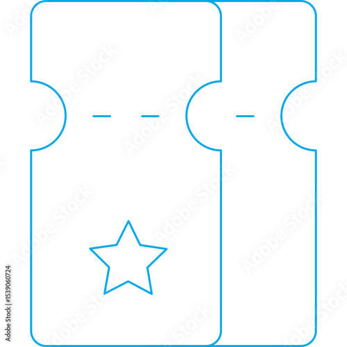 Tickets single icon vector illustration