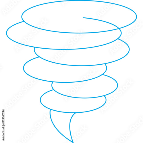 Tornado single icon vector illustration
