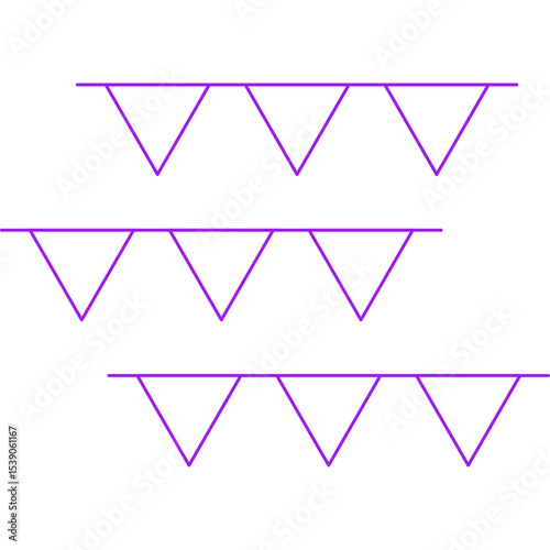 Garlands single icon vector illustration